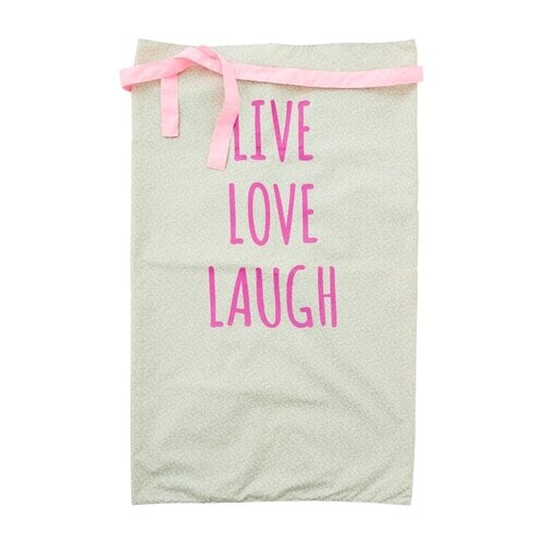 Rice Schort Sloof  soft green - Neon print Live Love Laugh