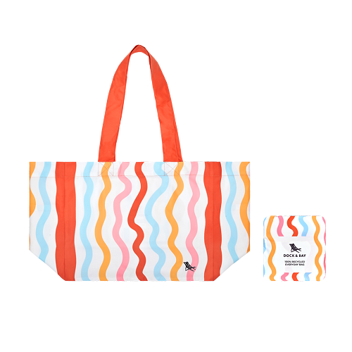 Dock & Bay Tas Everyday Cabana Squiggle face medium