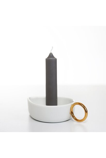 Candleholder light boat - golden ear