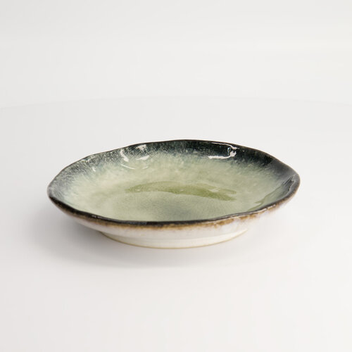 Tokyo Design Studio Bord rechthoek Yamasaku Organic Glassy green - 17.2x2.2cm