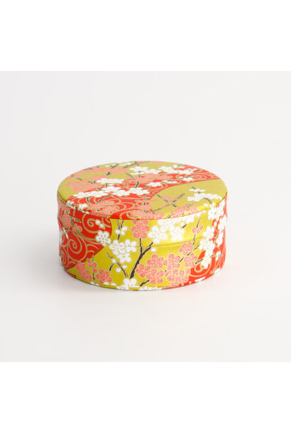 Matcha poeder thee in blik Ume yellow red - 7.5x3.3cm 30gram