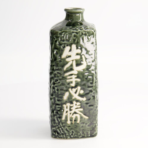 Tokyo Design Studio Sake fles Deco Sente Hissho green 21cm Tokyo Design Studio Sake fles Deco Sente Hissho green 21cm