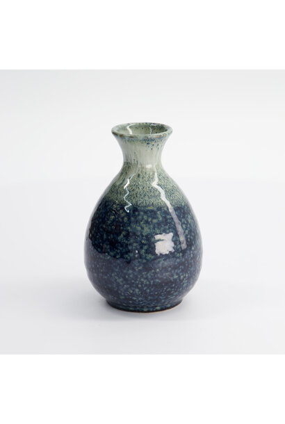 Sake fles white/blue 300ml - 8x12.5cm
