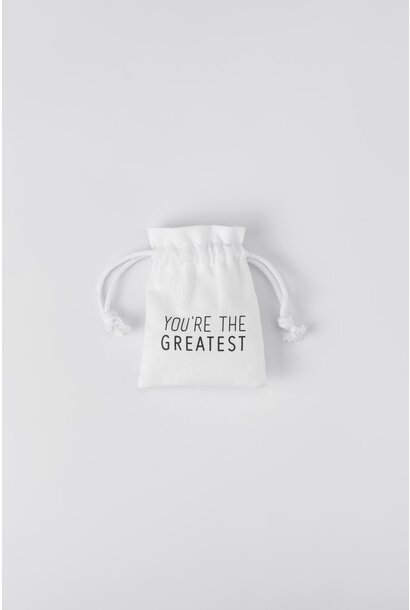 Lucky Charm You are the greatest - Whale / Walvis 6x8cm