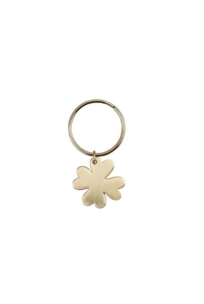 Sleutelhanger Lucky Clover / Klaver 3,2x3,2cm