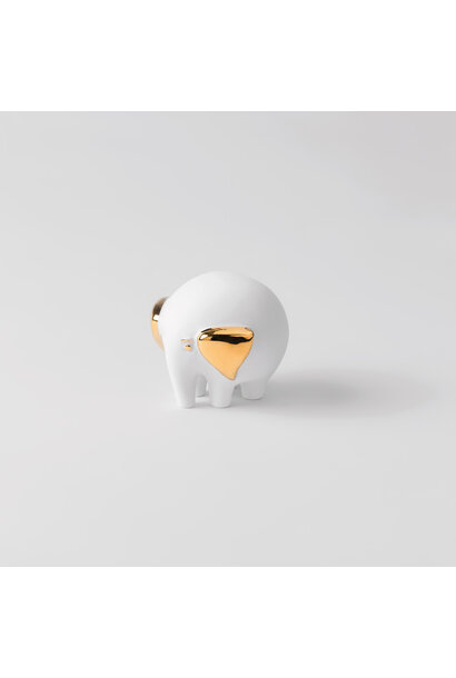 Dier figuur Elephant / Olifant d:6,5 x h:6cm