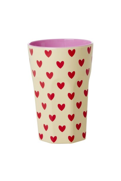 Melamine Tall beker Darling Hearts