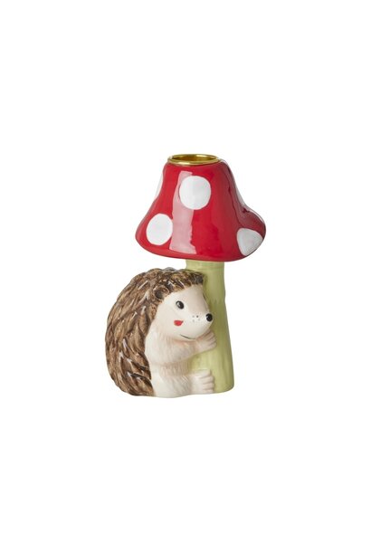 Kandelaar aardewerk Egel / Hedgehog