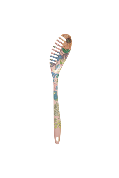 Melamine pasta lepel Flower Collage soft pink