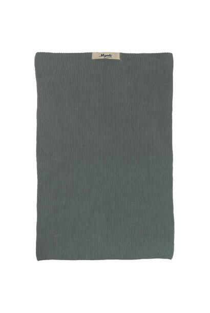 Handdoek Mynte moss green - gebreid / knitted - 100% cotton