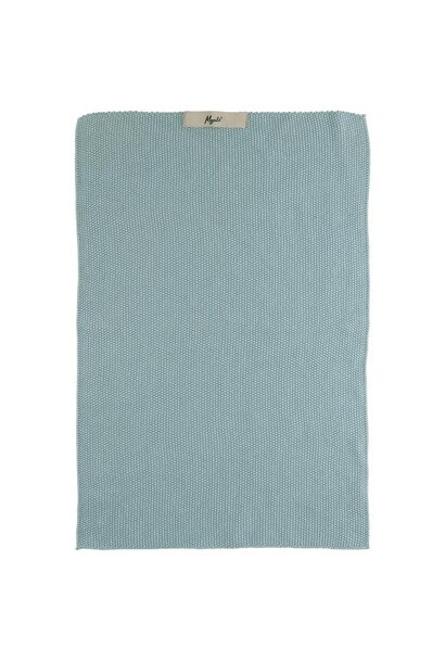 Handdoek Mynte Nordic sky - gebreid /knitted - 100% cotton