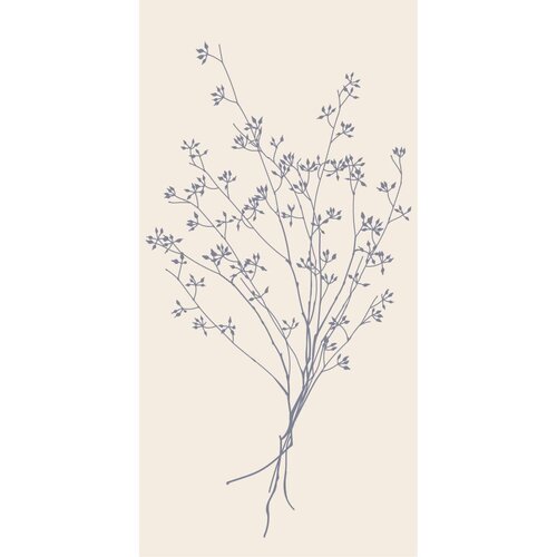 IB Laursen Servet Flower Silhouette blue - 16 stuks - 40x40cm