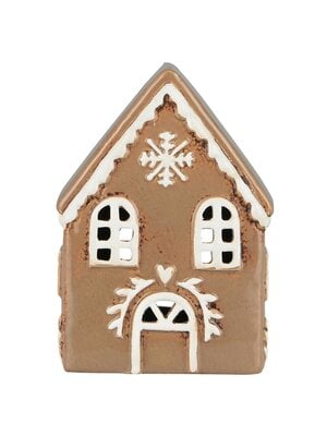 IB Laursen Theelicht houder House Stillenat Gingerbread snowflake - W: 8,3 H: 15,5 L: 10cm