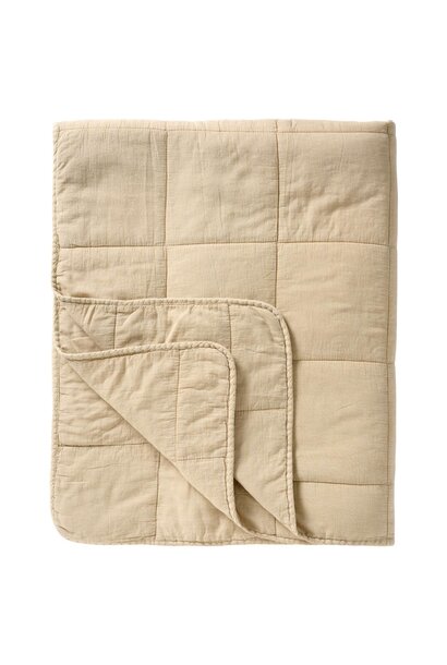 Vintage quilt / bedspread / bedsprei double fog - 240x240cm - 100% cotton