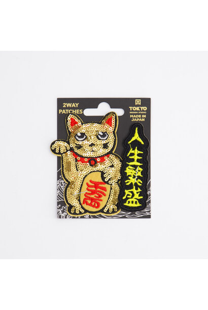 Patch 2Way Lucky Cat Gold