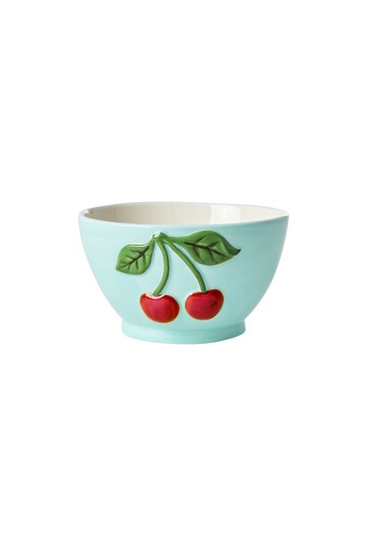 Aardewerk kom small embossed Cherry mint 250ml