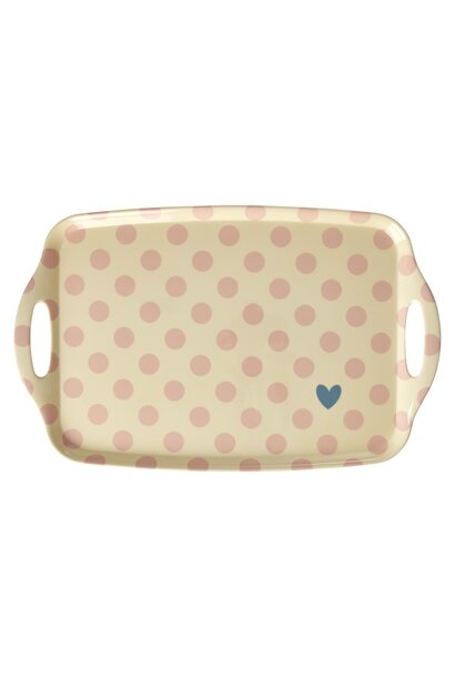 Melamine dienblad Dots - cream