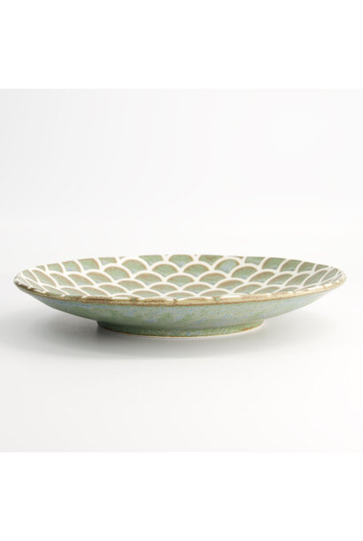 Diner bord Vert Sauge Mermaid design 25.3x3.3cm
