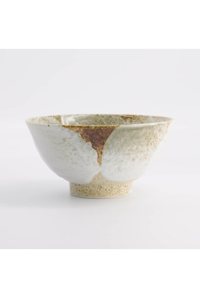 Kom 600ml Yukishino brown/white 16x7.5cm