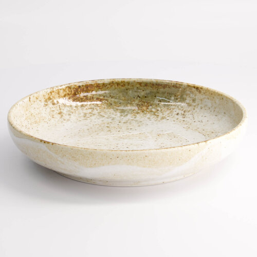 Tokyo Design Studio Pasta bord Yukishino brown/white 22x4cm