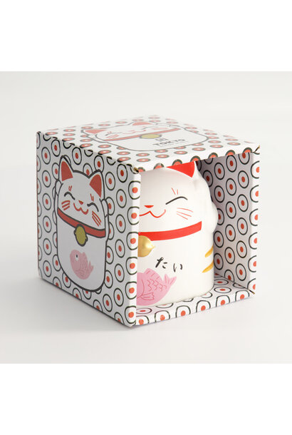 Mok 350ml Kawaii Lucky Cat pink 8.7x10.2cm