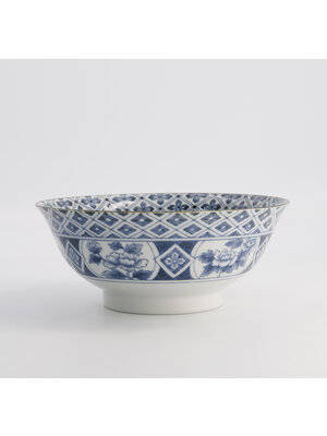 Tokyo Design Studio Ramen kom 1300ml Mixed Bowls Madori-Bishi-Botan blue 21x8.7cm