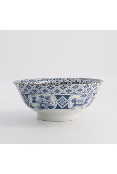 Ramen kom 1300ml Mixed Bowls Madori-Bishi-Botan blue 21x8.7cm