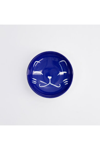Saus schaaltje Kawaii Lucky Cat blue 9x2.5cm