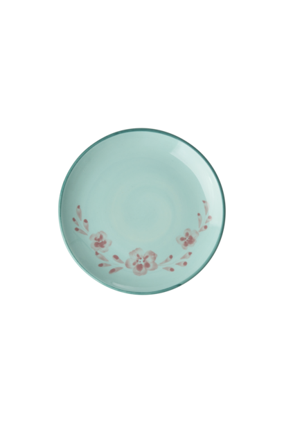 Gebaks bord Flower vine D:15cm - handpainted aardewerk