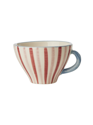 Rice Thee kop Stripes 150ml - handpainted aardewerk