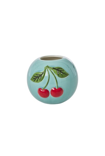 Aardewerk vaas Cherry mint