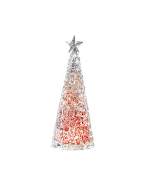 Sompex design for life Glamor boom LED  small RED acryl - moving glitter - h:28cm