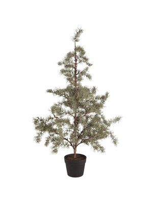 IB Laursen Boom artificial Ceder / cedar met plastic pot - H:105 Ø:50cm