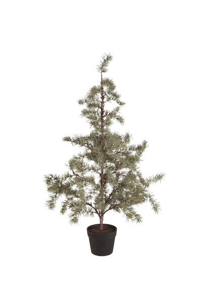 Boom artificial Ceder /cedar met plastic pot - H:105 Ø:50cm