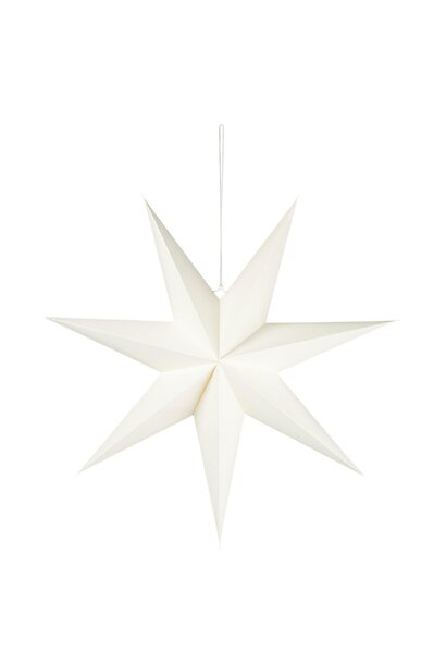 Ster hangend 7-sided Stella wit - D: 21 Ø: 60cm