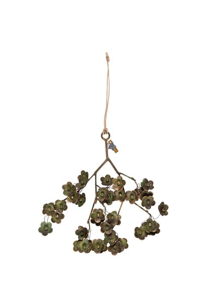 Tak met bloemen groen-tinten handgemaakt