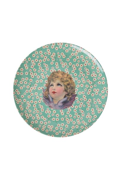 Melamine lunch bord Angel green