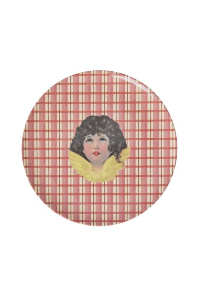 Melamine lunch bord Angel red