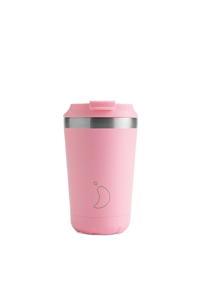 Chilly's Coffee Cup 340ml Pastel Pink - leakproof