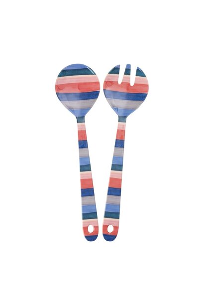 Melamine salade bestek New York Stripe