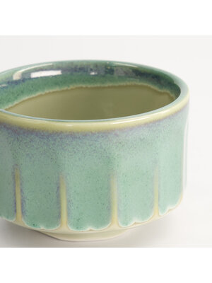 Tokyo Design Studio Matcha Schale 400ml Craft white/aqua - 11.5x7.5cm