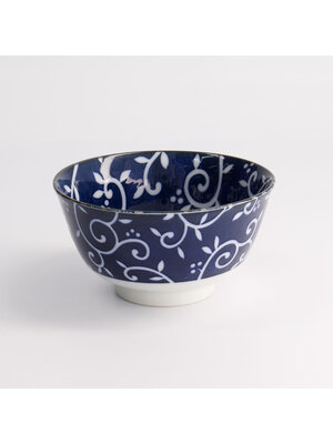Tokyo Design Studio Kom 400ml Mixed Bowls Tokyo Blue - Karakusa 12.8x6.5cm