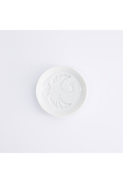 Saus schaaltje Embossed Crane 8,2cm