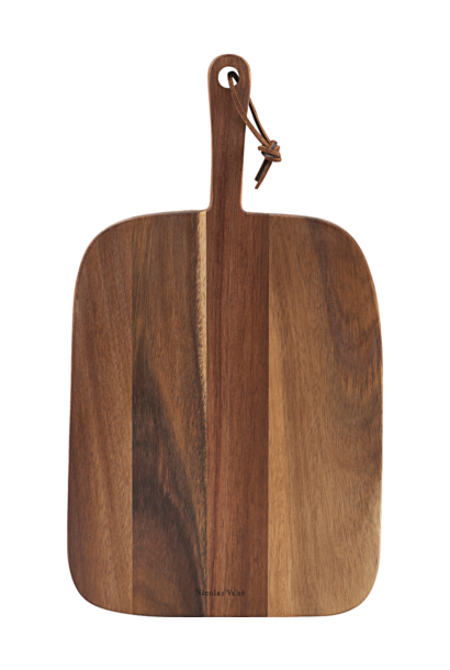 Houten plank / Cutting board acacia hout - l:39cm, h:2cm, w:22cm