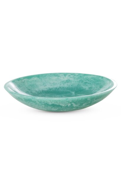 Resin salade kom soft green - h:7,5 x d:32cm