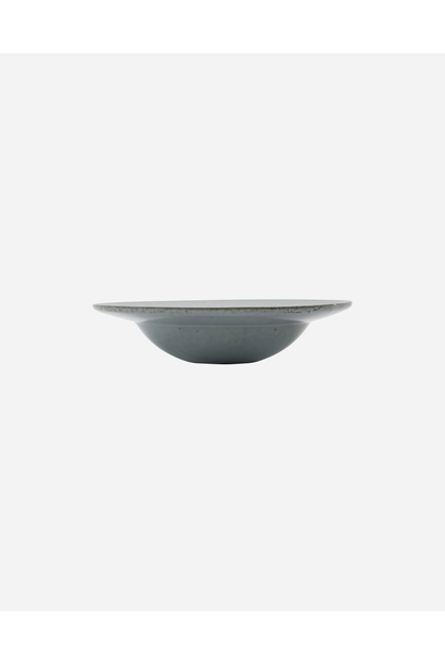 Pasta bord Rustic grey blue - h: 6.5 cm, d: 26 cm