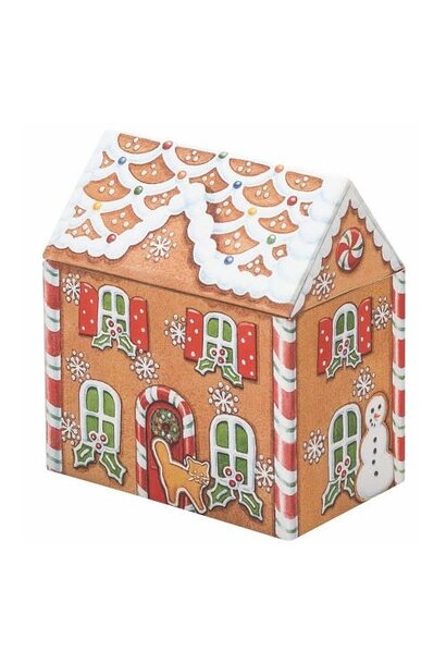 Blik Christmas house - 12x7,5x13,5cm
