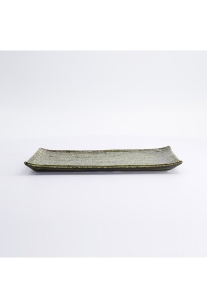 Bord rechthoek Mino Craft green - 23.8x15cm