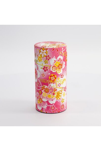 Thee blik ss 200gr Pink Flower 7.4x15.5cm