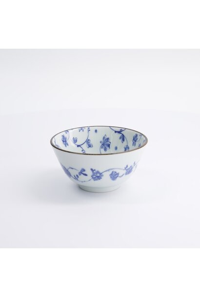 Natsu Karakusa Rice kom blue/white - 12x6.4cm